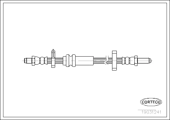 19031241 CORTECO Тормозной шланг (фото 1)