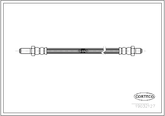 19032127 CORTECO Тормозной шланг (фото 1)