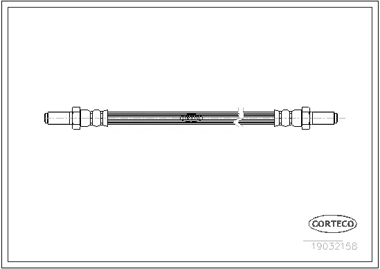 19032158 CORTECO Тормозной шланг (фото 1)