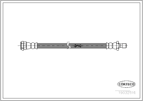 19032516 CORTECO Тормозной шланг (фото 1)