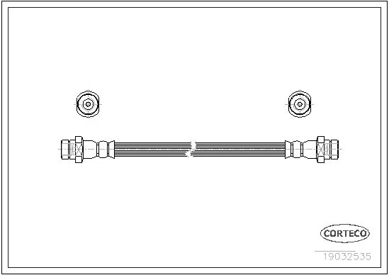 19032535 CORTECO Тормозной шланг (фото 1)