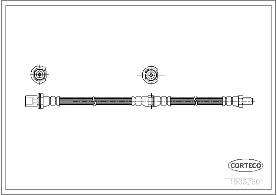 19032801 CORTECO Тормозной шланг (фото 1)