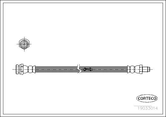 19033014 CORTECO Тормозной шланг (фото 1)