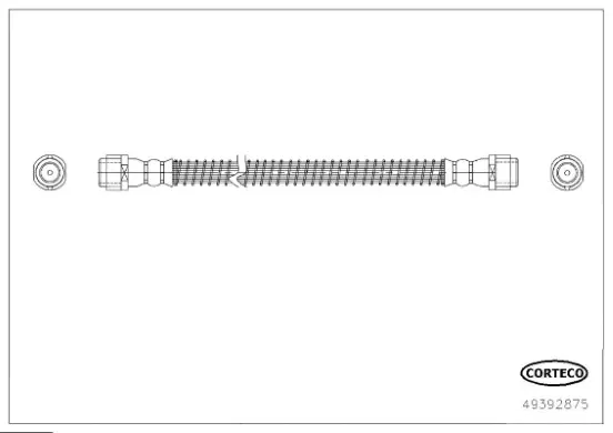 49392875 CORTECO Тормозной шланг (фото 1)