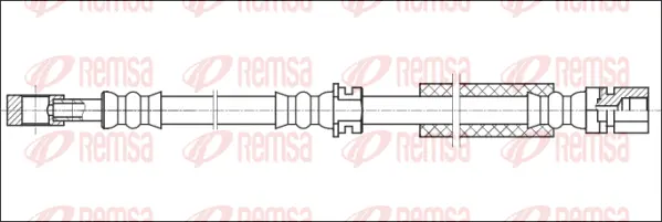 G1904.35 REMSA Тормозной шланг (фото 1)