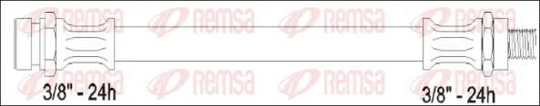 G1925.00 REMSA Тормозной шланг (фото 1)