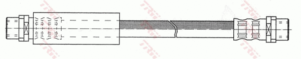 PHA289 TRW Тормозной шланг (фото 2)