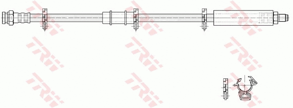 PHB190 TRW Тормозной шланг (фото 2)