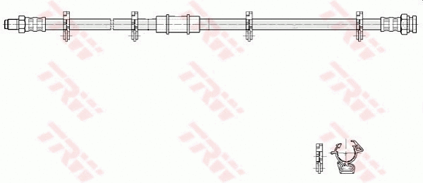 PHB192 TRW Тормозной шланг (фото 1)