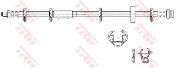 PHB217 TRW Тормозной шланг (фото 2)