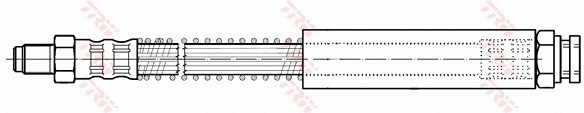 PHB308 TRW Тормозной шланг (фото 2)