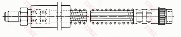 PHB484 TRW Тормозной шланг (фото 1)