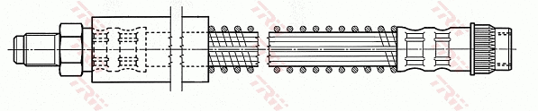 PHB484 TRW Тормозной шланг (фото 2)