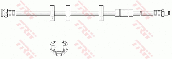 PHB580 TRW Тормозной шланг (фото 2)