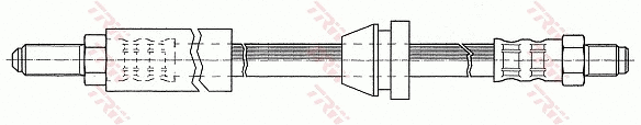 PHC137 TRW Тормозной шланг (фото 2)