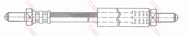 PHC200 TRW Тормозной шланг (фото 2)