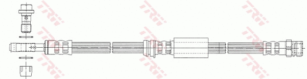 PHD1014 TRW Тормозной шланг (фото 3)