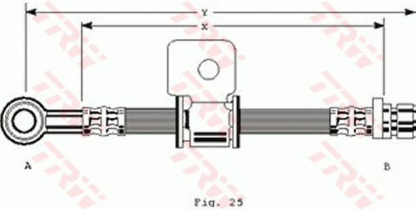 PHD107 TRW Тормозной шланг (фото 1)