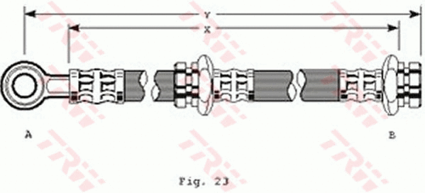 PHD112 TRW Тормозной шланг (фото 1)