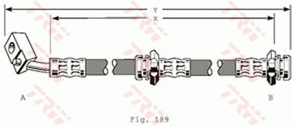 PHD133 TRW Тормозной шланг (фото 1)