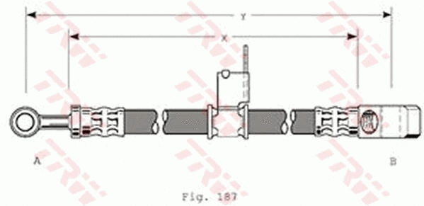 PHD153 TRW Тормозной шланг (фото 1)