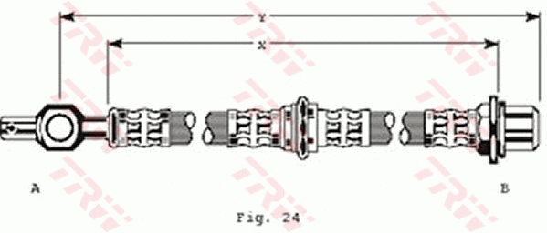 PHD180 TRW Тормозной шланг (фото 1)