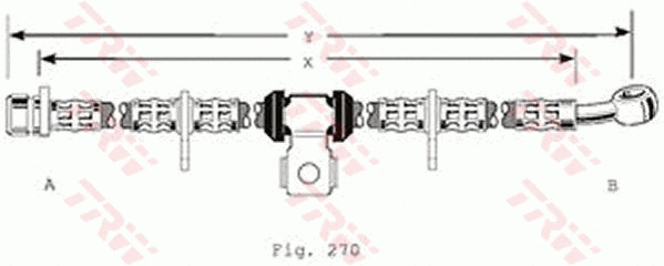 PHD189 TRW Тормозной шланг (фото 1)