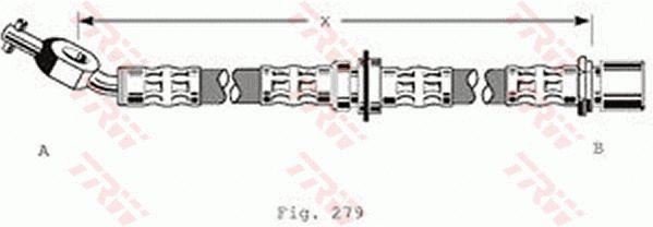 PHD194 TRW Тормозной шланг (фото 1)