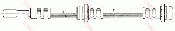 PHD258 TRW Тормозной шланг (фото 2)