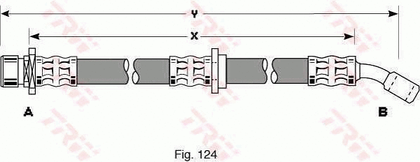 PHD277 TRW Тормозной шланг (фото 1)