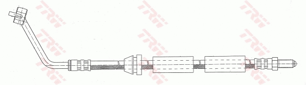 PHD286 TRW Тормозной шланг (фото 1)