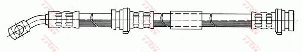 PHD296 TRW Тормозной шланг (фото 2)