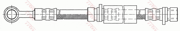 PHD318 TRW Тормозной шланг (фото 2)