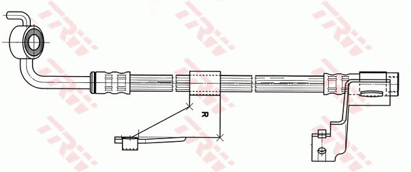 PHD363 TRW Тормозной шланг (фото 2)