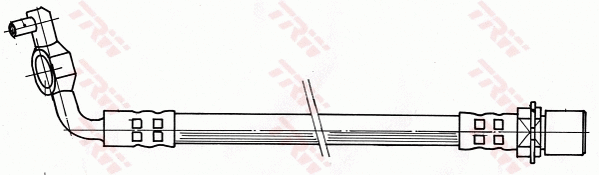 PHD387 TRW Тормозной шланг (фото 1)