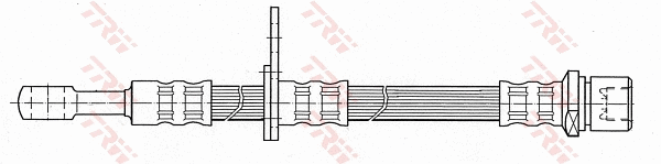 PHD437 TRW Тормозной шланг (фото 2)