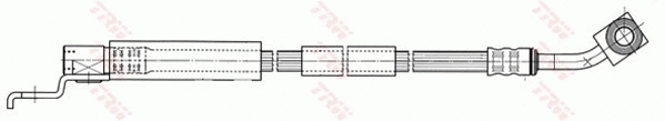 PHD441 TRW Тормозной шланг (фото 1)