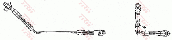 PHD491 TRW Тормозной шланг (фото 2)