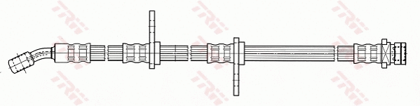 PHD498 TRW Тормозной шланг (фото 1)