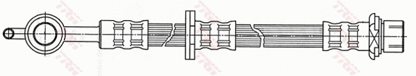 PHD510 TRW Тормозной шланг (фото 1)