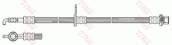 PHD533 TRW Тормозной шланг (фото 1)