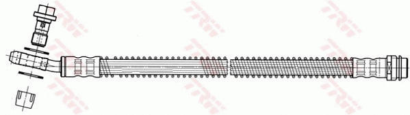 PHD559 TRW Тормозной шланг (фото 1)