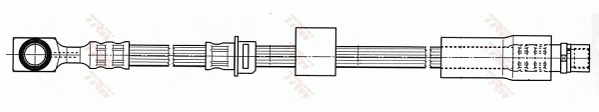 PHD565 TRW Тормозной шланг (фото 1)