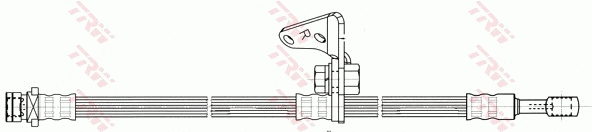 PHD581 TRW Тормозной шланг (фото 2)