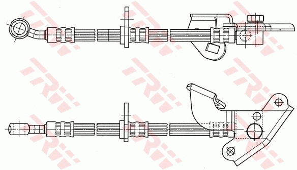 PHD583 TRW Тормозной шланг (фото 2)