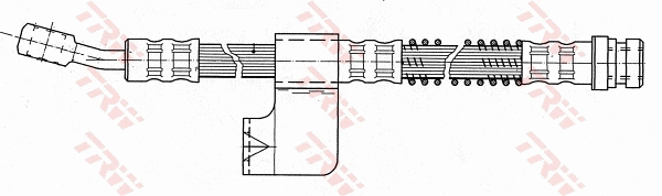 PHD618 TRW Тормозной шланг (фото 2)