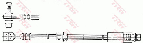 PHD674 TRW Тормозной шланг (фото 2)