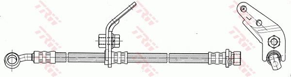 PHD7072 TRW Тормозной шланг (фото 2)