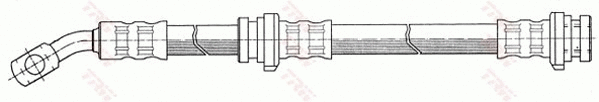 PHD747 TRW Тормозной шланг (фото 1)