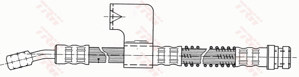 PHD753 TRW Тормозной шланг (фото 1)